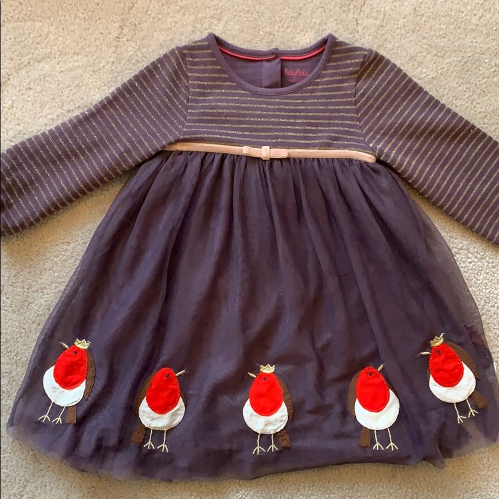 Baby Boden girls Holiday dress 6-12mo